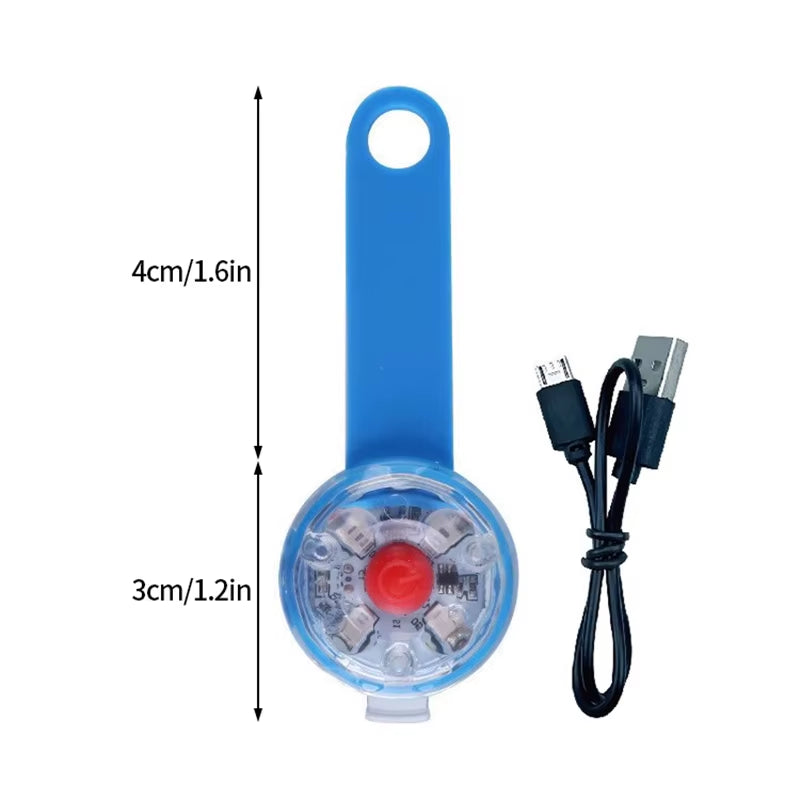 1-5Pcs LED Light Dog Collar Night Walking Pet Cat Glowing Pendant Safety Luminous Collar Dog USB Rechargeable 3 Modes Flashlight