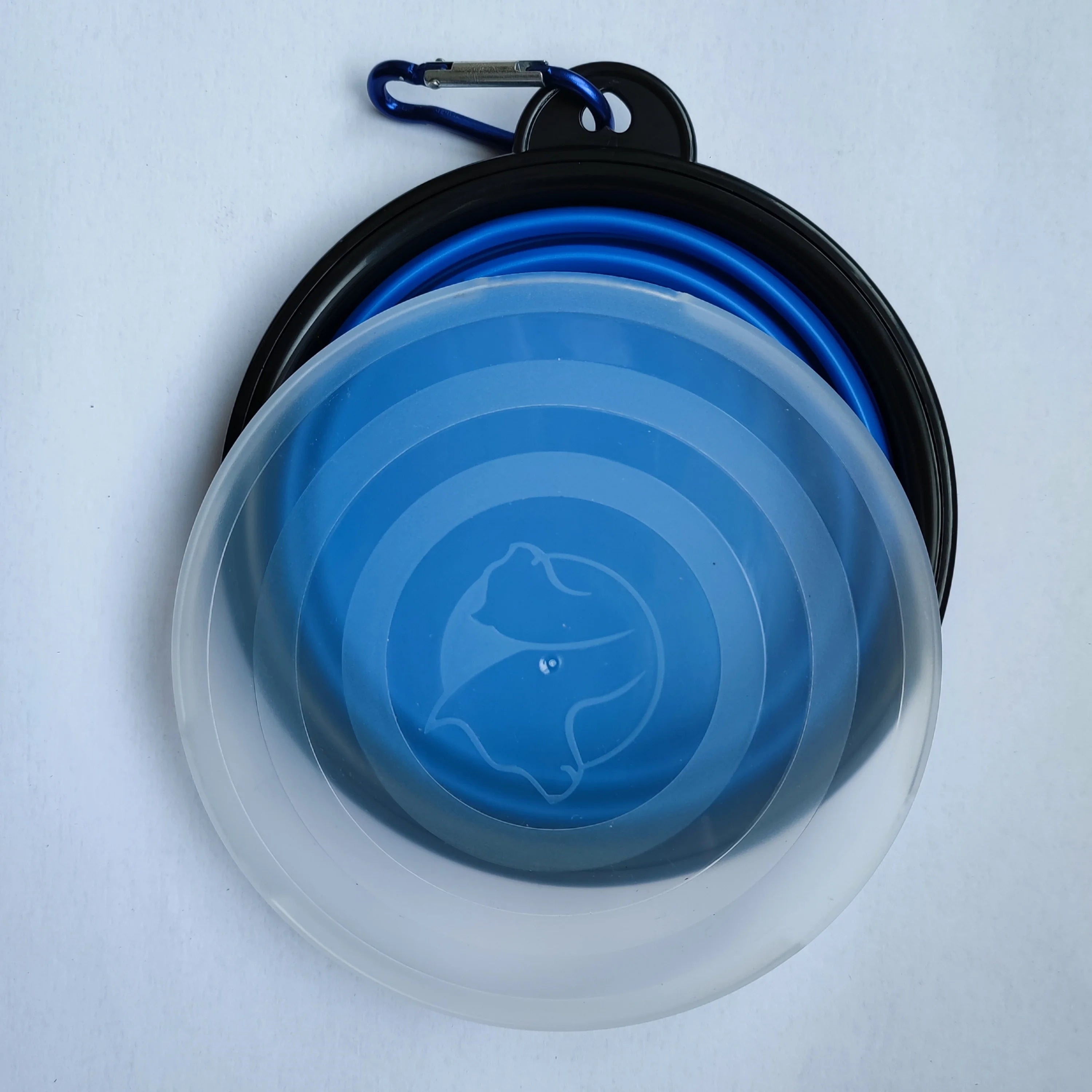 Foldable Silicone Dog Food Water Basin with Bowl Lips for Pets Outdoor Travel,Portable with Hooks for Pet Supplies, Feeding Bowl